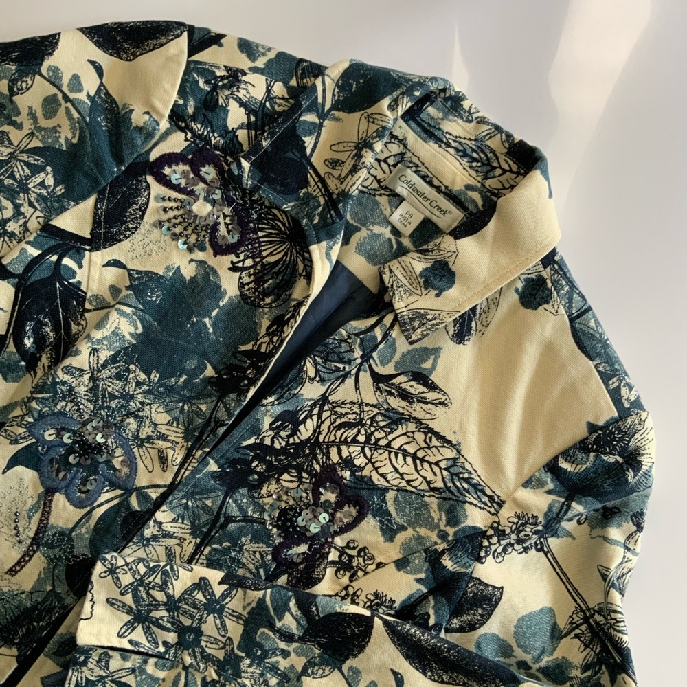 Blue Floral Jacket